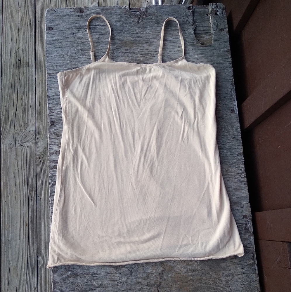Simple cream tank top
